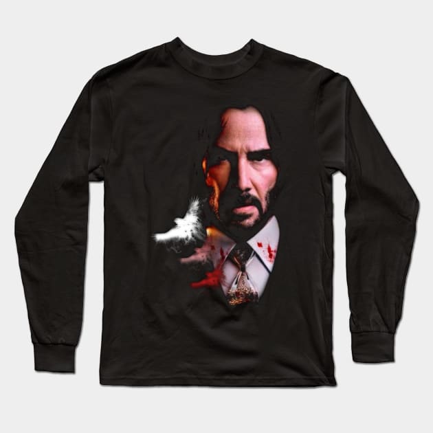 Am John wick Long Sleeve T-Shirt by Smriti_artwork